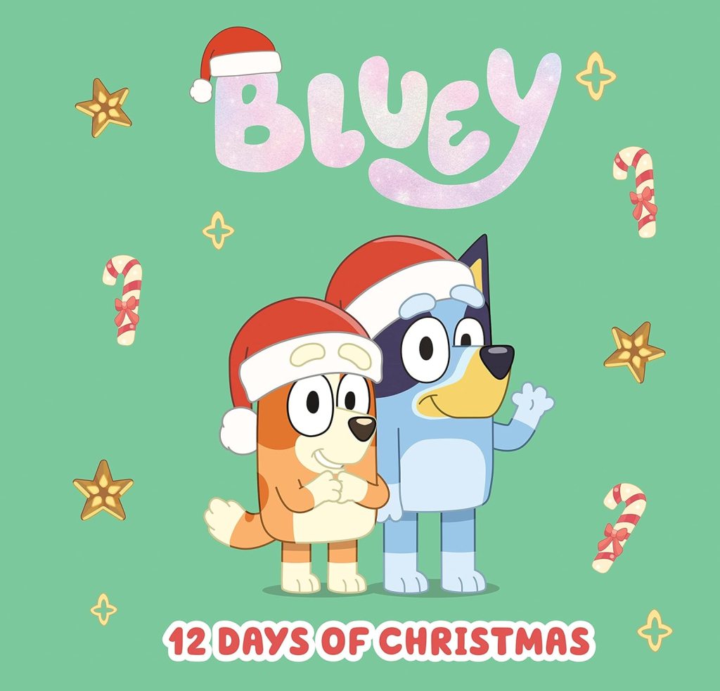 Book cover of Bluey: 12 Days of Christmas